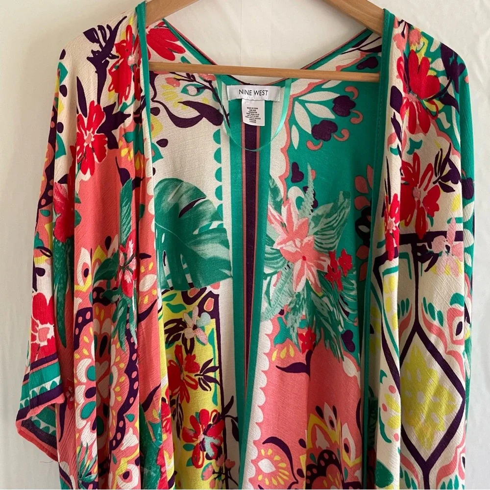 Nine West Floral Kimono OS
